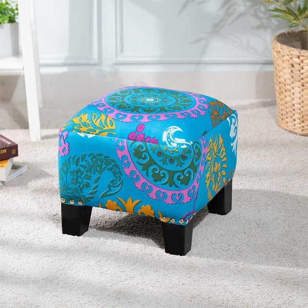 Buy Nyla Ethnic Square Cotton Ottoman Ottomans & Pouffe from Vaaree