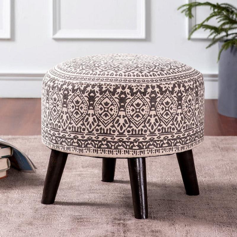 Buy Raasi Ottoman And Side Table Combo - Set Of Three Ottomans & Pouffe from Vaaree