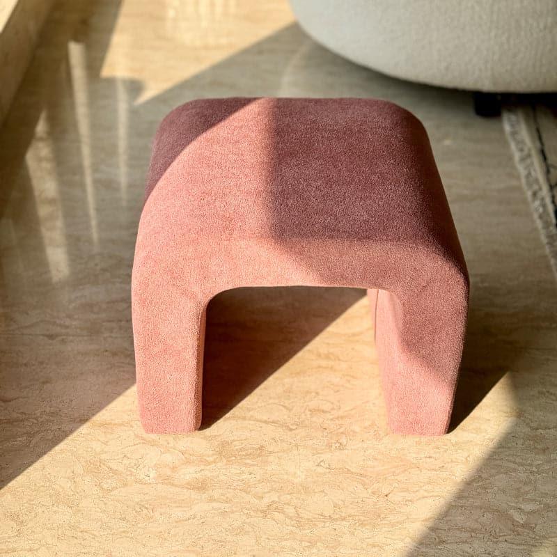 Buy Ulta U Boucle Pouffe - Pink Ottomans & Pouffe from Vaaree