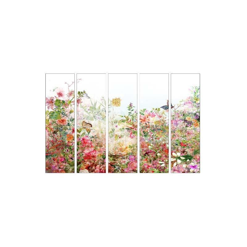 Buy That Blissful Garden - Set Of Five Wall Art & Paintings from Vaaree