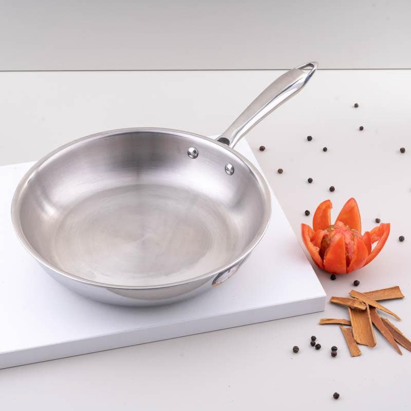 Buy Evolet Stainless Steel Fry Pan 1500 ML / 9 Inches Frying Pan from Vaaree