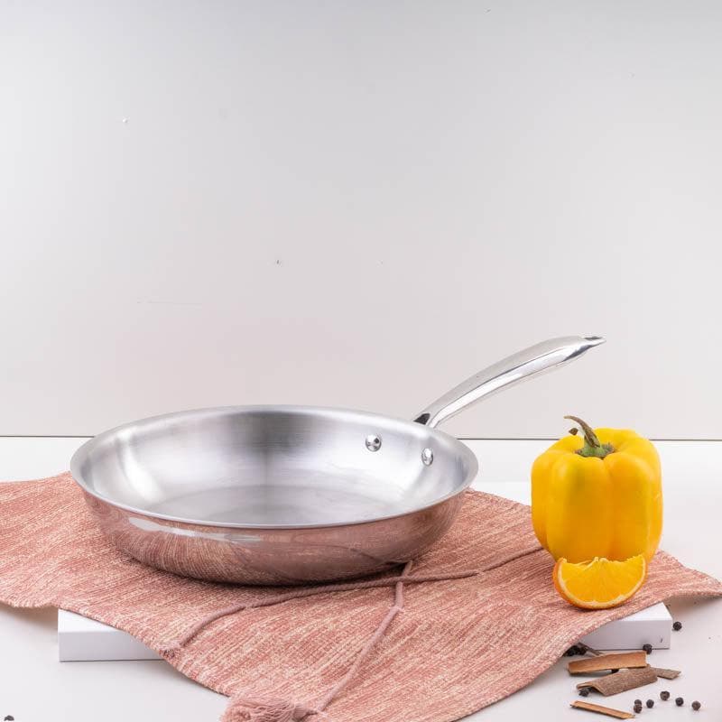 Buy Evolet Stainless Steel Fry Pan 1700 ML / 9 Inches Frying Pan from Vaaree