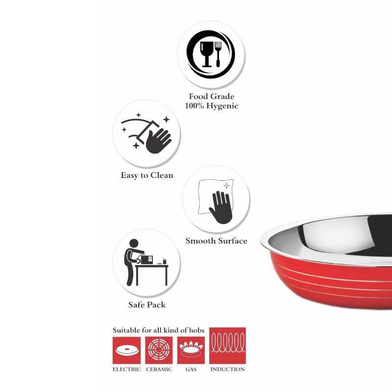 Buy Good Homes Induction Safe Frying Pan - 750 ml/8 Inches Frying Pan from Vaaree