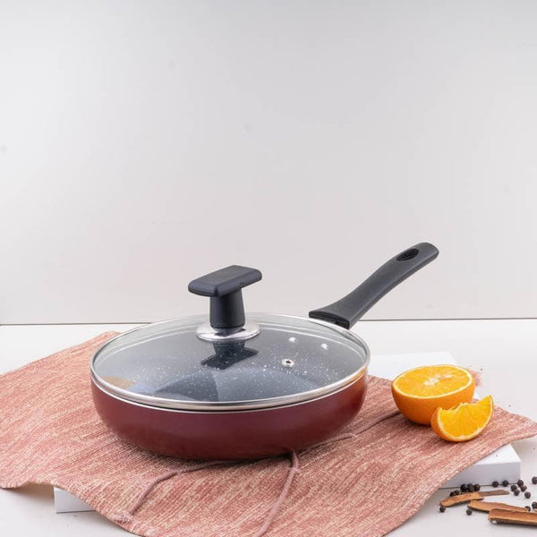 Frying Pan - Auram Non Stick Frying Pan With Lid - 1500 ml/9 Inches