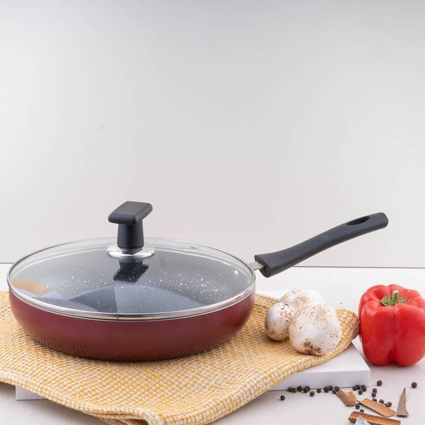 Frying Pan - Auram Non Stick Frying Pan With Lid - 2500 ml/10 Inches