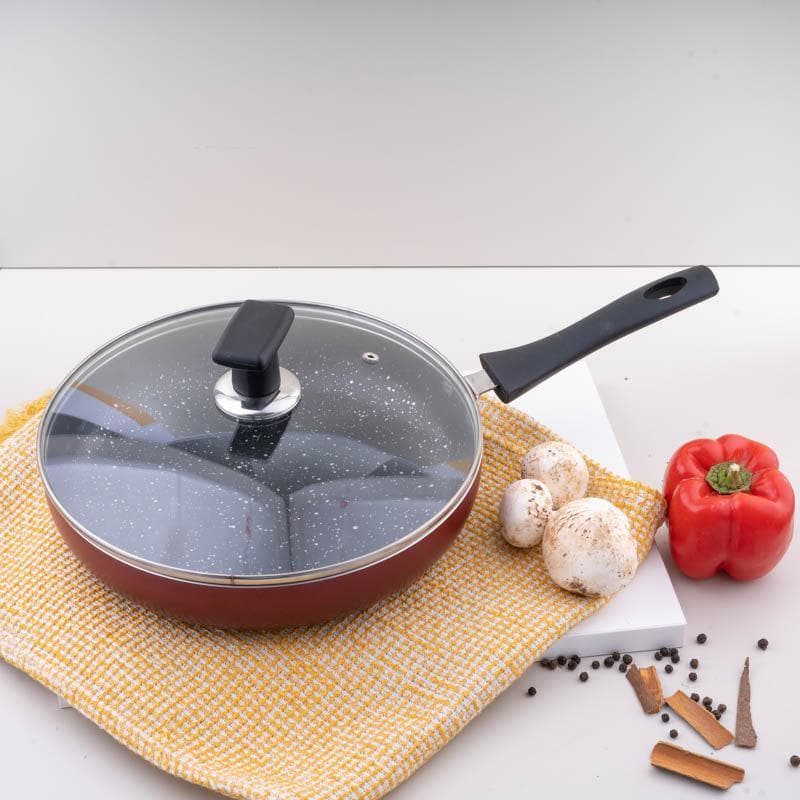 Frying Pan - Auram Non Stick Frying Pan With Lid - 2500 ml/10 Inches