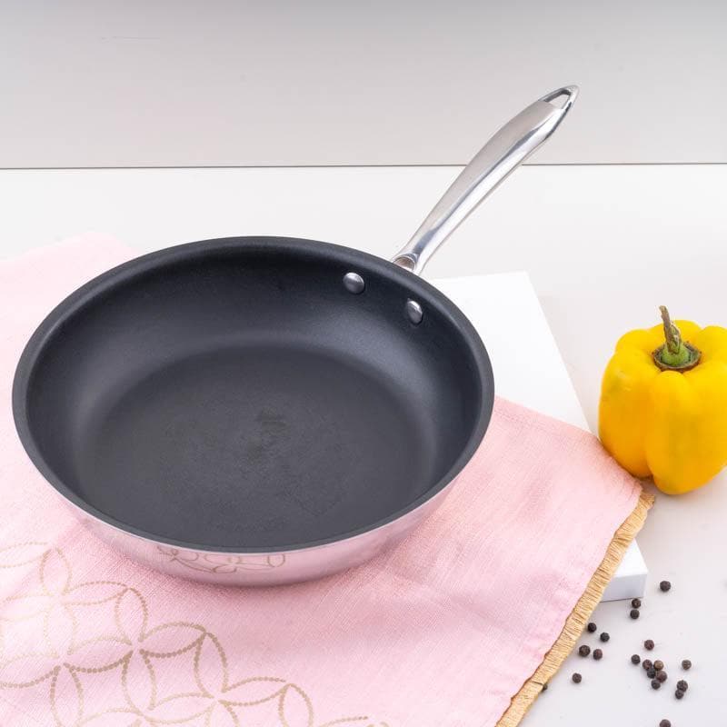 Buy Poppy Induction Safe Frying Pan With Lid - 1700 ML / 9 Inches Frying Pan from Vaaree