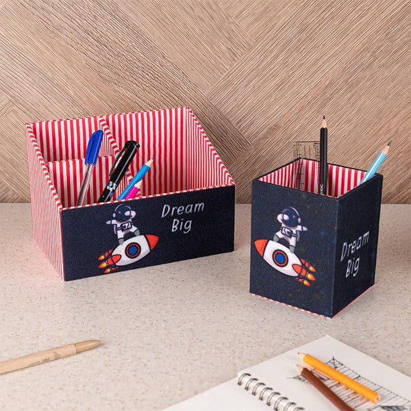 Pen Stand - Big Dream Stationery Holder (Space Mission Collection) - Set Of Two