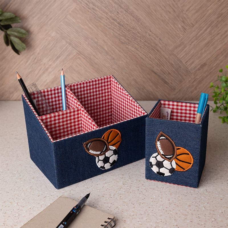 Buy Pen Stand - Game Glaze Stationery Holder (Playtime Collection) - Set Of Two at Vaaree online