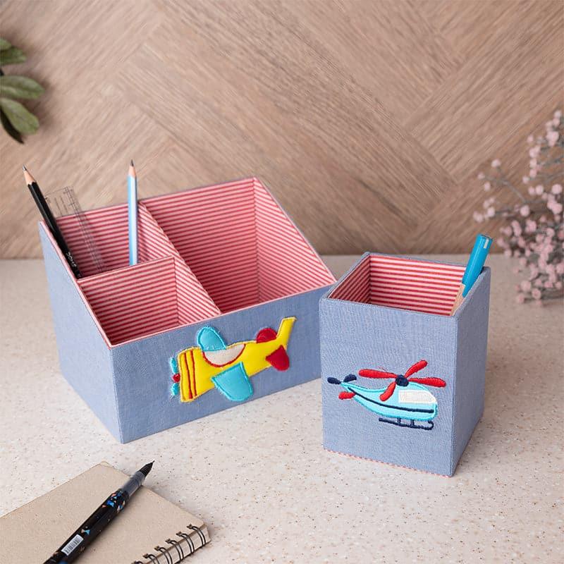 Buy Pilot Stack Stationery Holder (Aero Adventure Collection) - Set Of Two Pen Stand from Vaaree