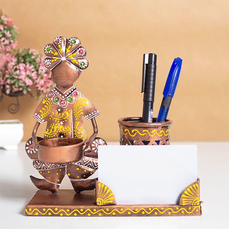 Buy Symphony Stationery Holder - Gold Pen Stand from Vaaree