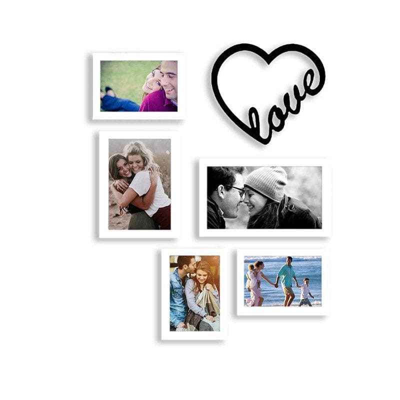 Buy Amore Picture Photo Frame - Set Of Six Photo Frames from Vaaree