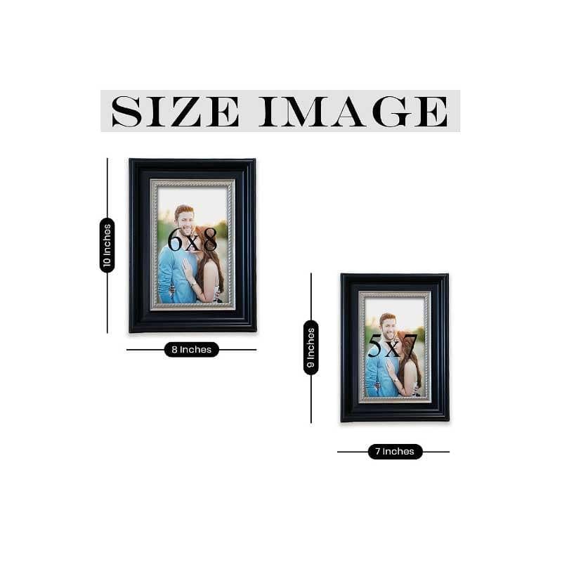 Photo Frames - Artistic Bark Table Photo Frame - Set Of Two