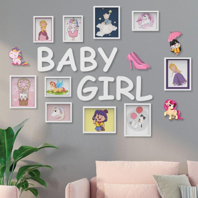 Buy Baby Girl Photo Frame - Set Of Ten Photo Frames from Vaaree