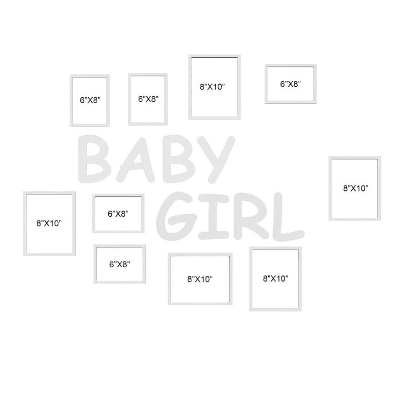 Buy Baby Girl Photo Frame - Set Of Ten Photo Frames from Vaaree