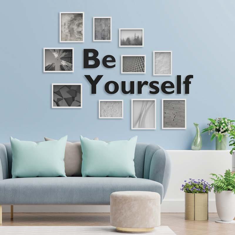 Buy Photo Frames - Be Yourself Photo Frame Collage - Set Of Ten at Vaaree online