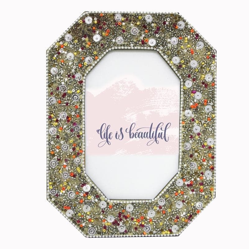 Buy Bejewelled Photo Frame - Gold Photo Frames from Vaaree