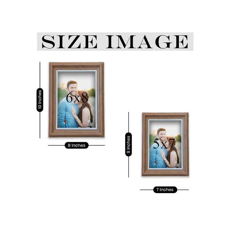 Buy Birch Beauty Table Photo Frame - Set Of Two Photo Frames from Vaaree