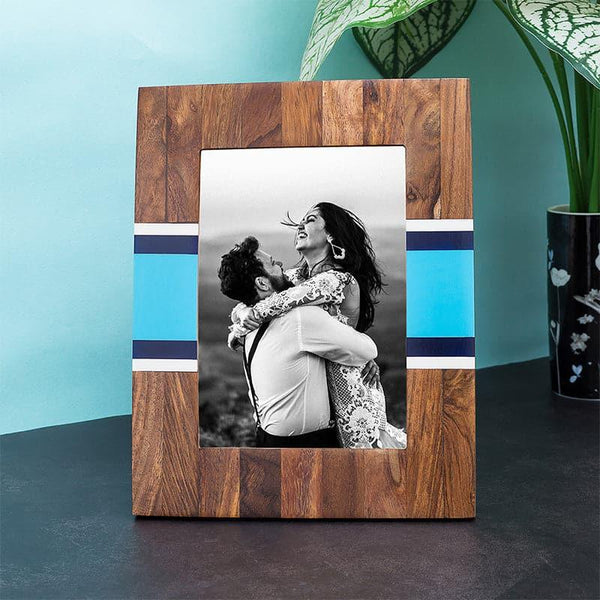 Buy Chevron Wooden Photo Frame Photo Frames from Vaaree