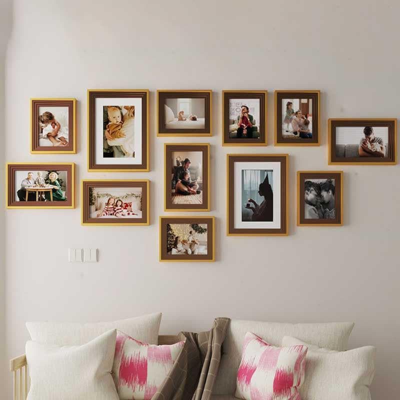 Buy Eclectic Edge Wall Photo Frame - Set Of Twelve Photo Frames from Vaaree