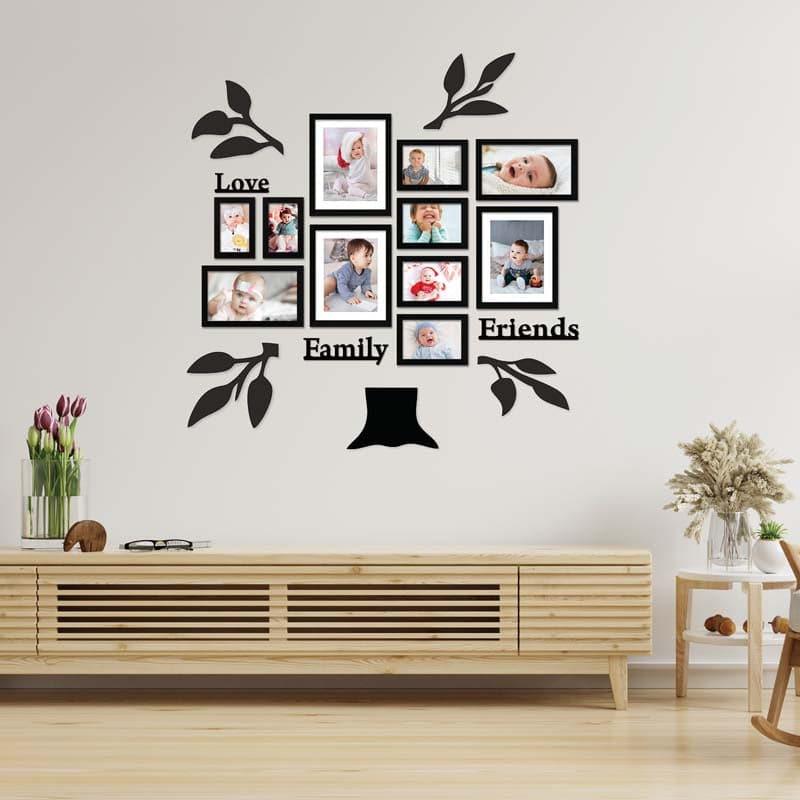 Buy Family & Friends Photo Frame Collage - Set Of Eleven Photo Frames from Vaaree