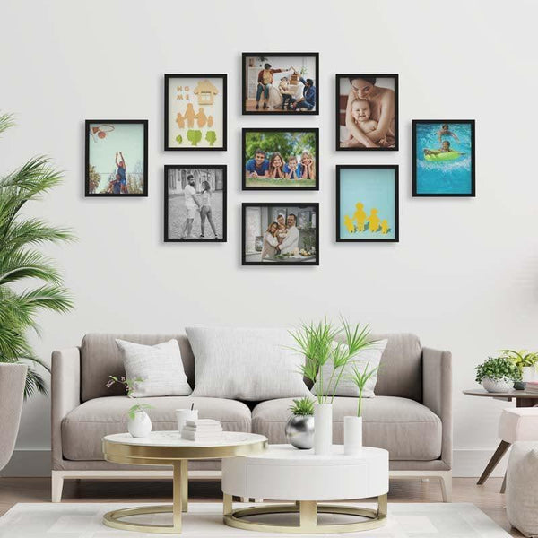 Photo Frames - Frame Fables Photo Frame Collage (Black)- Set Of Nine