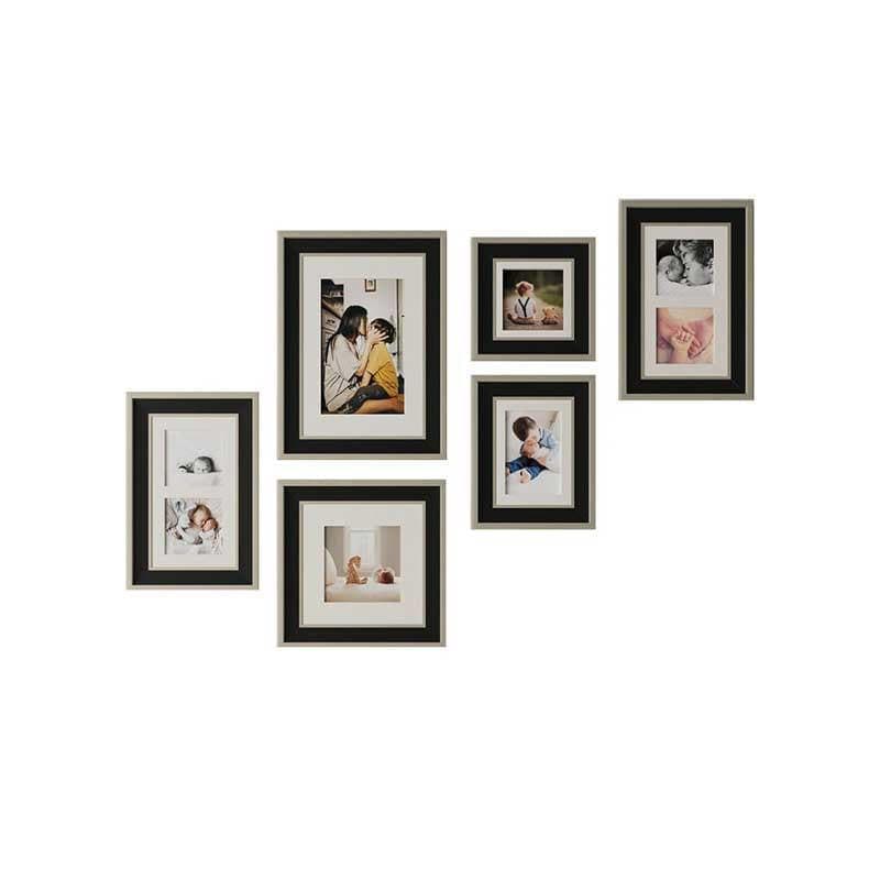 Buy Funky Fiesta Wall Photo Frame - Set Of Six Photo Frames from Vaaree