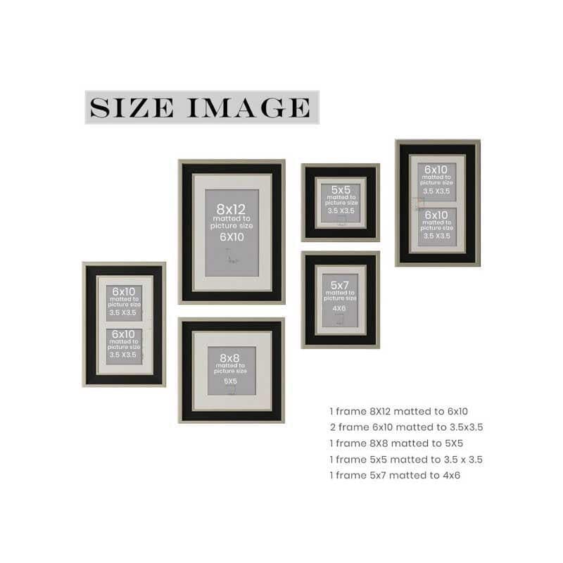 Buy Funky Fiesta Wall Photo Frame - Set Of Six Photo Frames from Vaaree