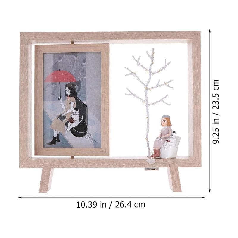 Buy Girl Await Photo Frame With LED Light Photo Frames from Vaaree