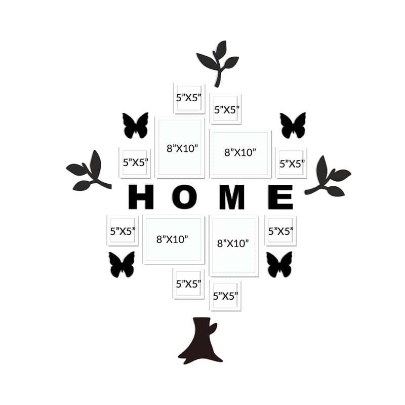 Photo Frames - Home sweet Home Photo Frame Collage - Set Of Twelve