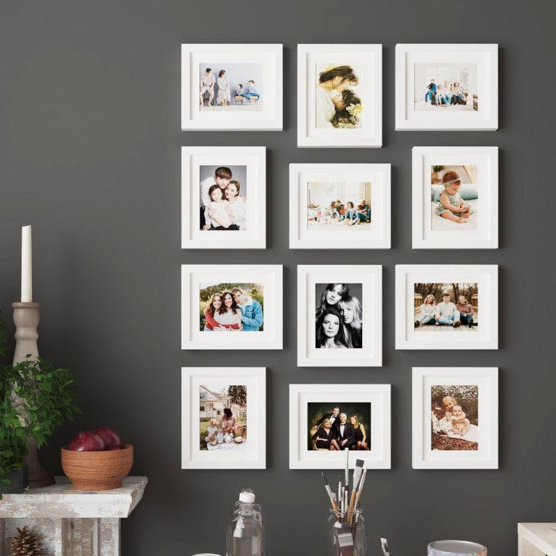 Buy Memory Mood Photo Frame (White) - Set Of Twelve Photo Frames from Vaaree