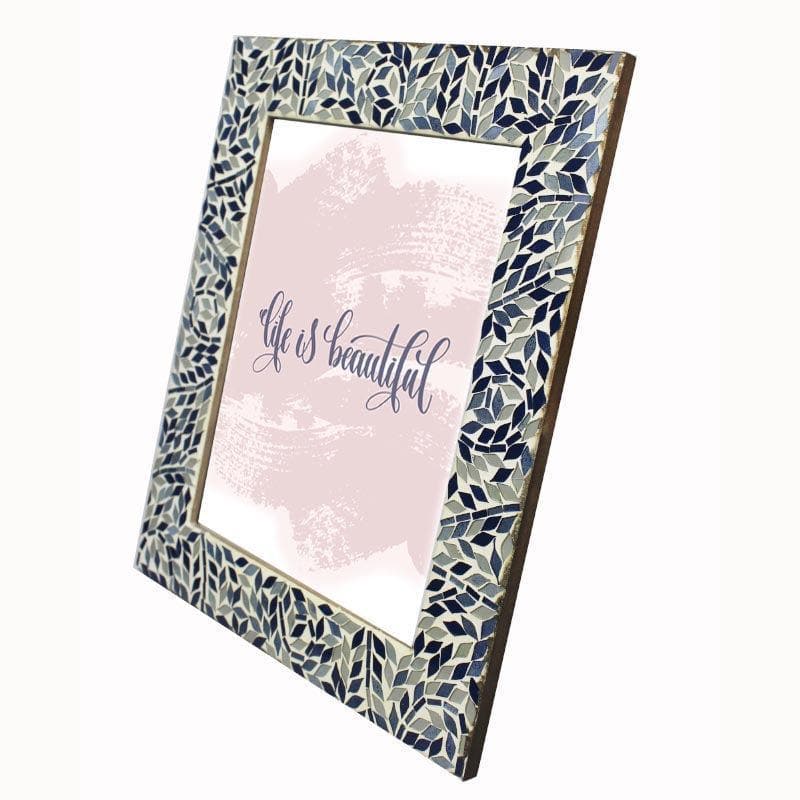 Buy Mosaic Leaflets Photo Frame - Blue Photo Frames from Vaaree