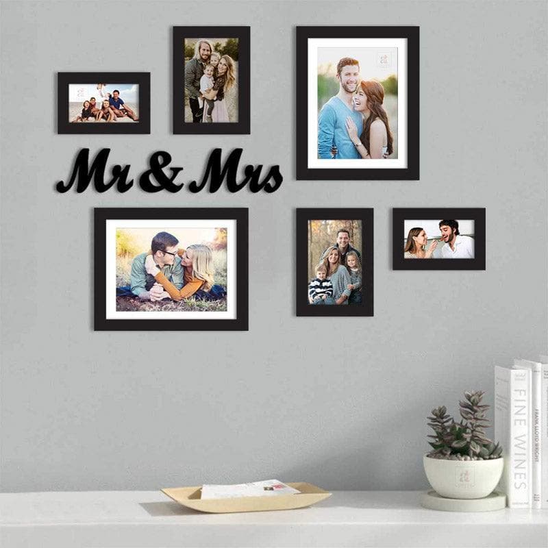 Buy Mr & Mrs Forever Photo Frame - Set Of Seven Photo Frames from Vaaree