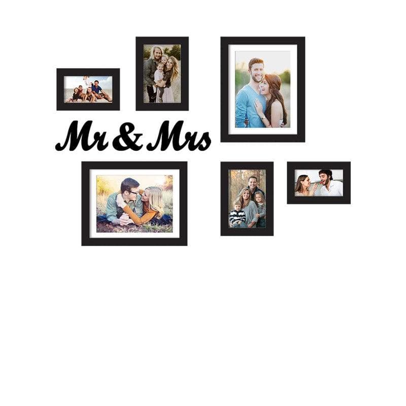 Buy Mr & Mrs Forever Photo Frame - Set Of Seven Photo Frames from Vaaree