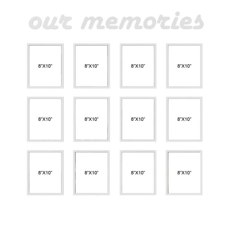 Buy Our Memories Photo Frame College - Set Of Twelve Photo Frames from Vaaree