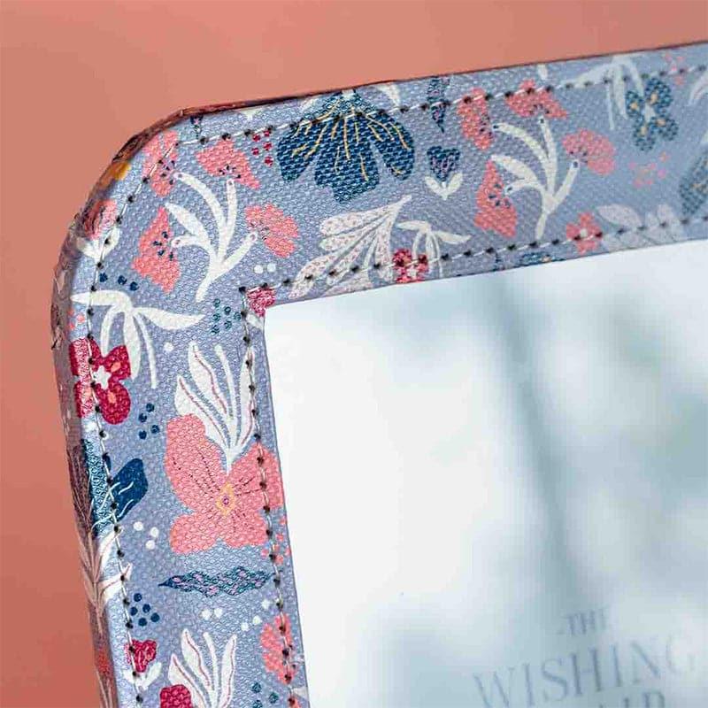 Buy Pearlised Paper Leather Photoframe - Blue Meadow Photo Frames from Vaaree