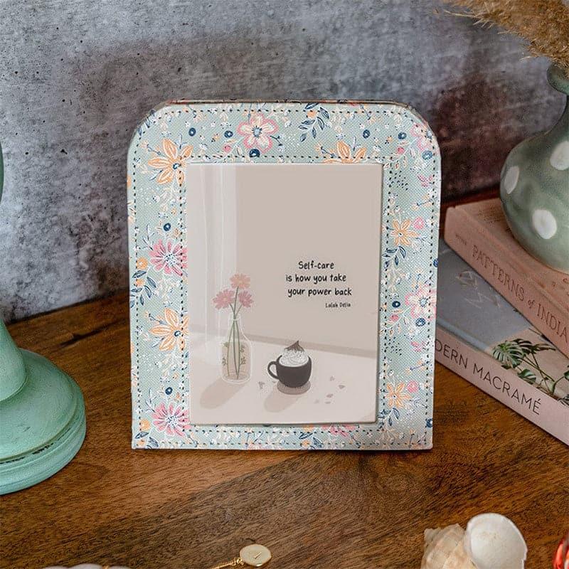 Buy Pearlised Paper Leather Photoframe - Garden Fog Photo Frames from Vaaree