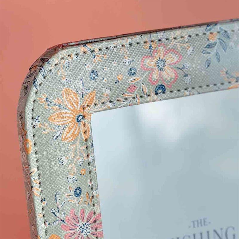 Buy Pearlised Paper Leather Photoframe - Garden Fog Photo Frames from Vaaree