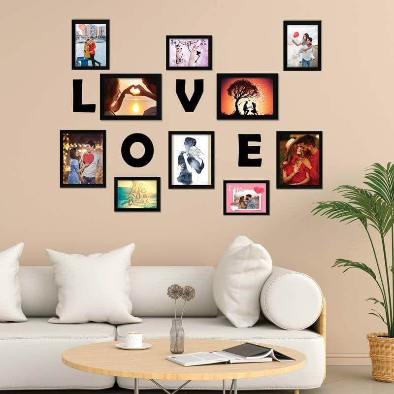 Buy Pic Bliss Photo Frame Collage - Set Of Ten Photo Frames from Vaaree