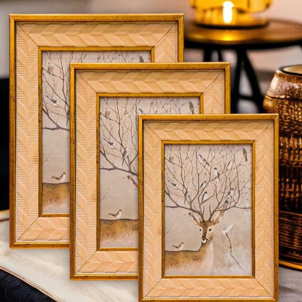 Buy Picture Perfect Pines Table Photo Frame - Set Of Three Photo Frames from Vaaree