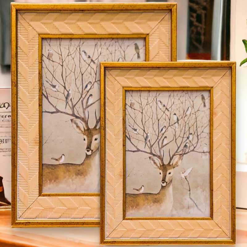 Buy Picture Perfect Pines Table Photo Frame - Set Of Two Photo Frames from Vaaree