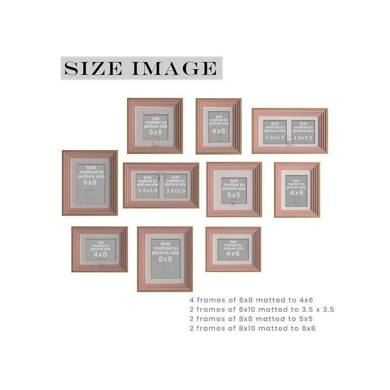 Buy Picture Pizzazz Wall Photo Frame - Set Of Ten Photo Frames from Vaaree