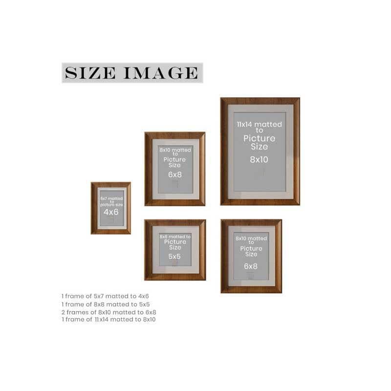 Buy Quirky Quads Wall Photo Frame - Set Of Five Photo Frames from Vaaree