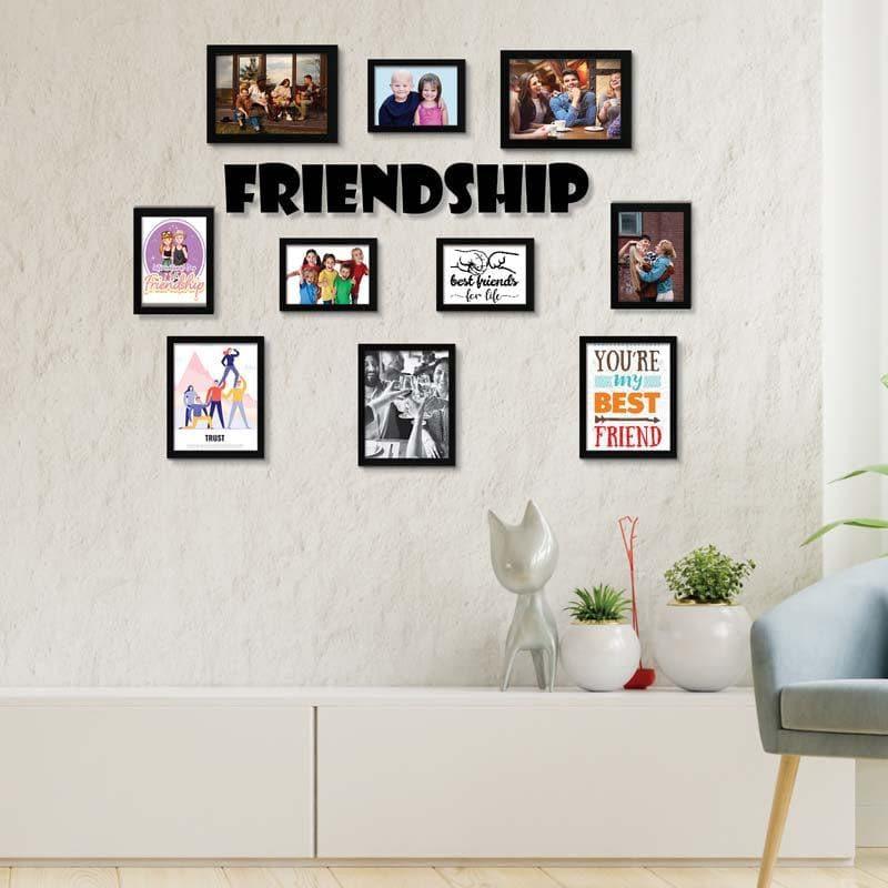 Buy Smile Story Photo Frame Collage - Set Of Ten Photo Frames from Vaaree