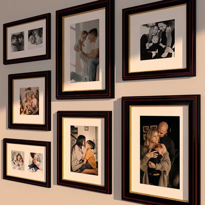 Buy Snap-tastic Displays Wall Photo Farme - Set Of Seven Photo Frames from Vaaree