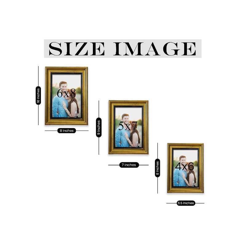 Buy Photo Frames - Timber Timepieces Table Photo Frame - Set Of Three at Vaaree online