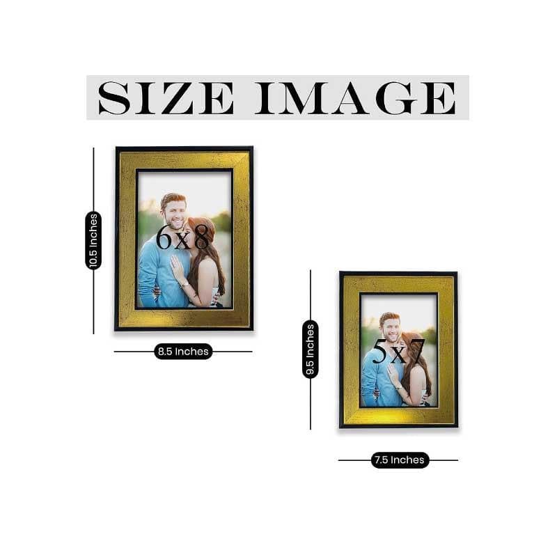 Photo Frames - Timber Trove Table Photo Frame- Set Of Two