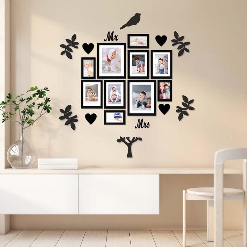 Buy Tree of Life Photo Frame Collage - Set Of Ten Photo Frames from Vaaree