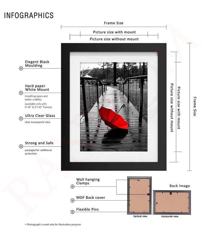 Buy Photo Frames - Trust the Process Photo Frame Collage - Set Of Ten at Vaaree online