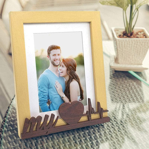 Buy Valentine Heartbeat Photo Frame - Beige Photo Frames from Vaaree